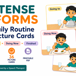 Tense Forms (He) - Cut, Sort & Paste Printable Worksheet