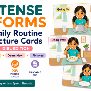 Tense Forms (She) – Cut, Sort & Paste Printable Worksheet